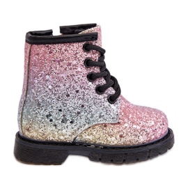 Botas Infantiles Aislantes Glitter con Cremallera Multicolor Saussa