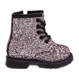 Botas Infantiles Aislantes Glitter con Cremallera, Rosa Saussa rosado