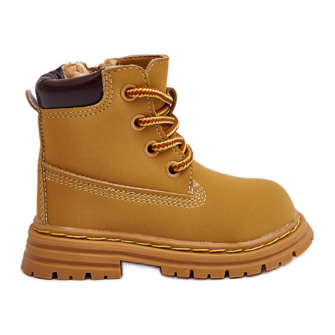 Botas Trapper Niño Bansi Cremallera Camel marrón