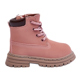 Botas Trapper Infantil Bansi Rosa Con Cremallera rosado
