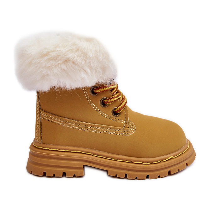 Botas Infantiles Trappers Cremallera y Pelo Camel Gerande marrón Botas Infantiles Trappers Cremallera y Pelo Camel Gerande marrón