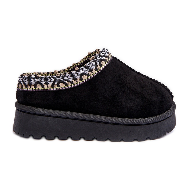 Pantuflas Termicas Infantiles Negro Olivane