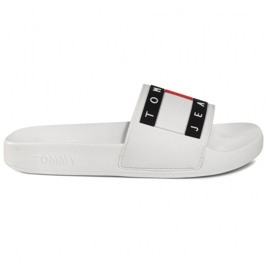 Tommy Hilfiger Chanclas Tommy Jeans Flag Pool Slide W EN0EN00474-YBS blanco