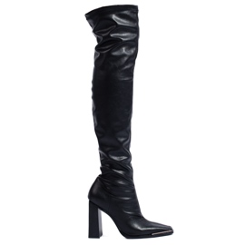 Mosqueteros de tacón Shelovet elegantes negros Mosqueteros de tacón Shelovet elegantes negros