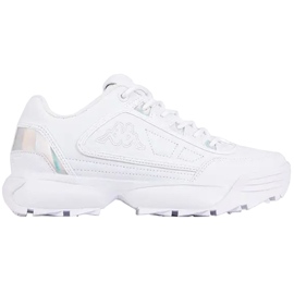 Zapatillas mujer Kappa Rave Gc blanco y plata 242681GC 1010