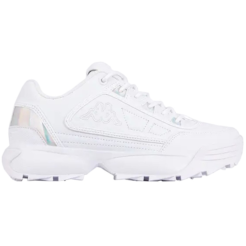 Zapatillas mujer Kappa Rave Gc blanco y plata 242681GC 1010