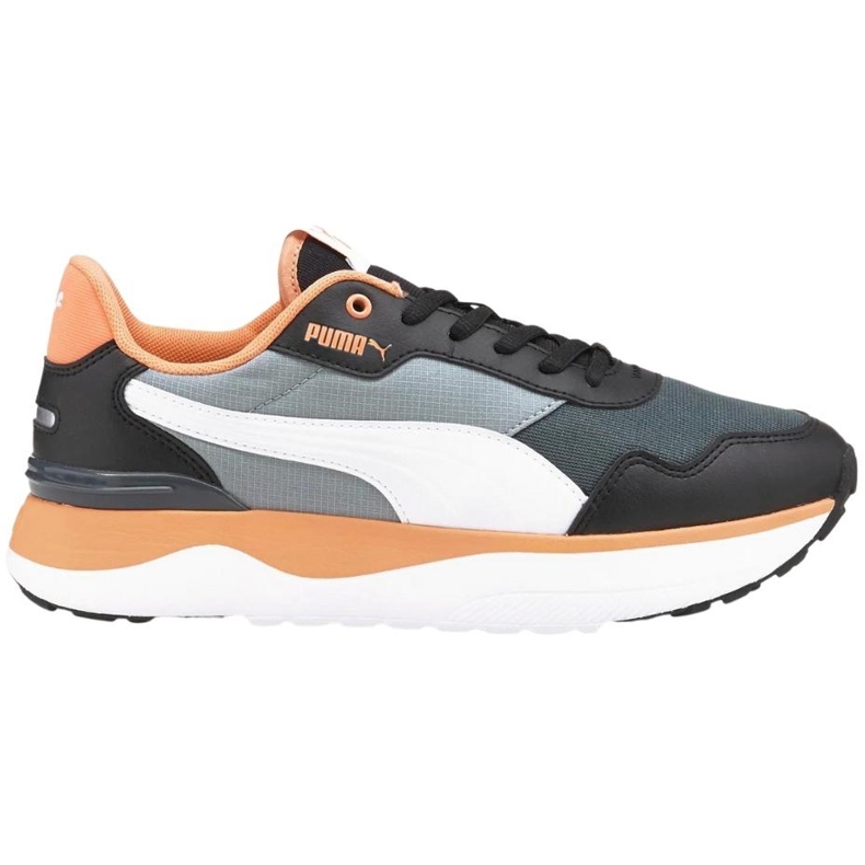 Zapatillas Mujer Puma R78 Voyage gris-naranja 380729 09