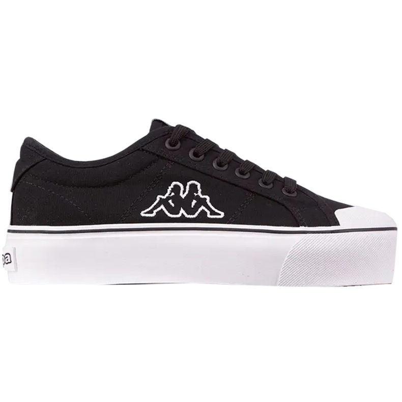 Zapatillas de mujer Kappa Boron Low Pf negro y blanco 243162 1110
