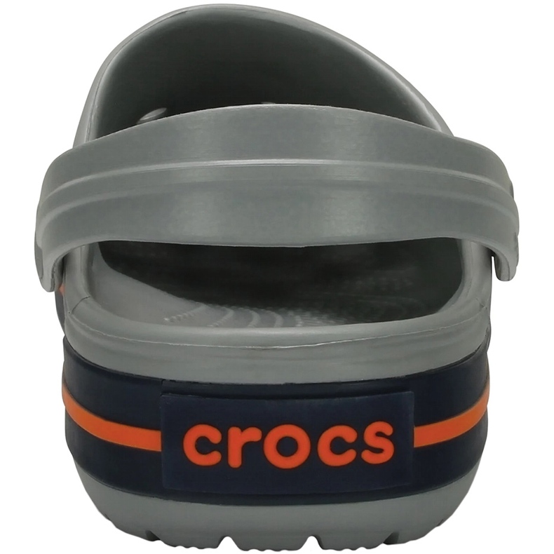Zuecos de hombre Crocs Crocband Clog gris y naranja 11016 01U