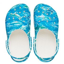 Zuecos infantiles Crocs Classic Party Kids azul 207826 941