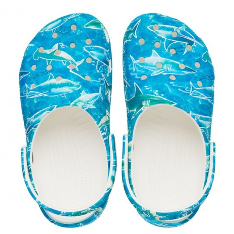 Zuecos infantiles Crocs Classic Party Kids azul 207826 941