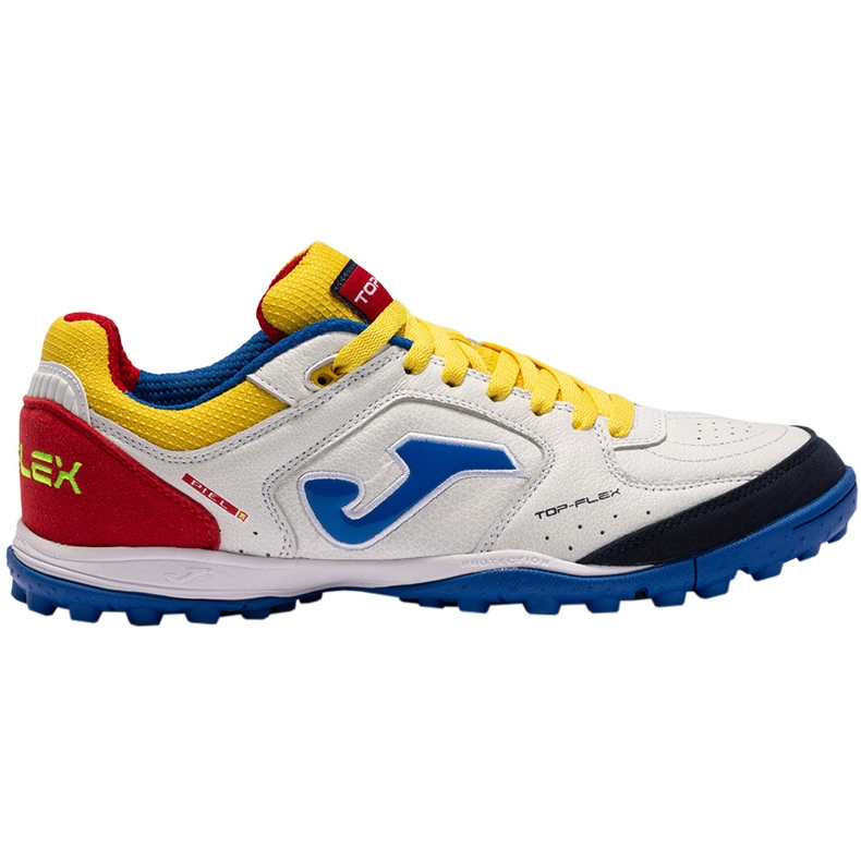Zapatillas de fútbol Joma Top Flex 2216 Turf blanco y rojo