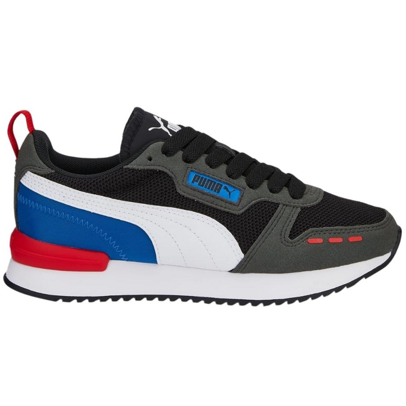Zapatillas de niño Puma R78 Jr negro-gris-azul 373616 29 blanco