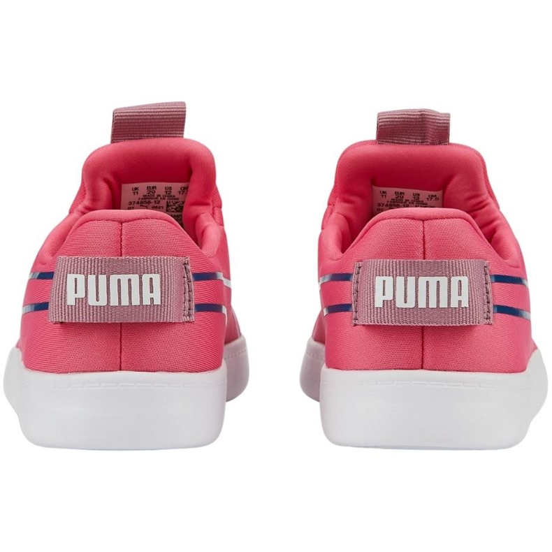 Zapatillas Puma Courtflex v2 Slip On Ps infantil rosa 374858 12 rosado
