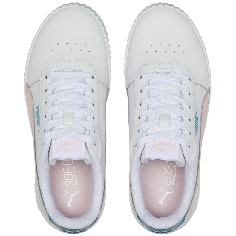 Zapatillas de niño Puma Carina 2.0 Jr blanco-rosa 386185 05