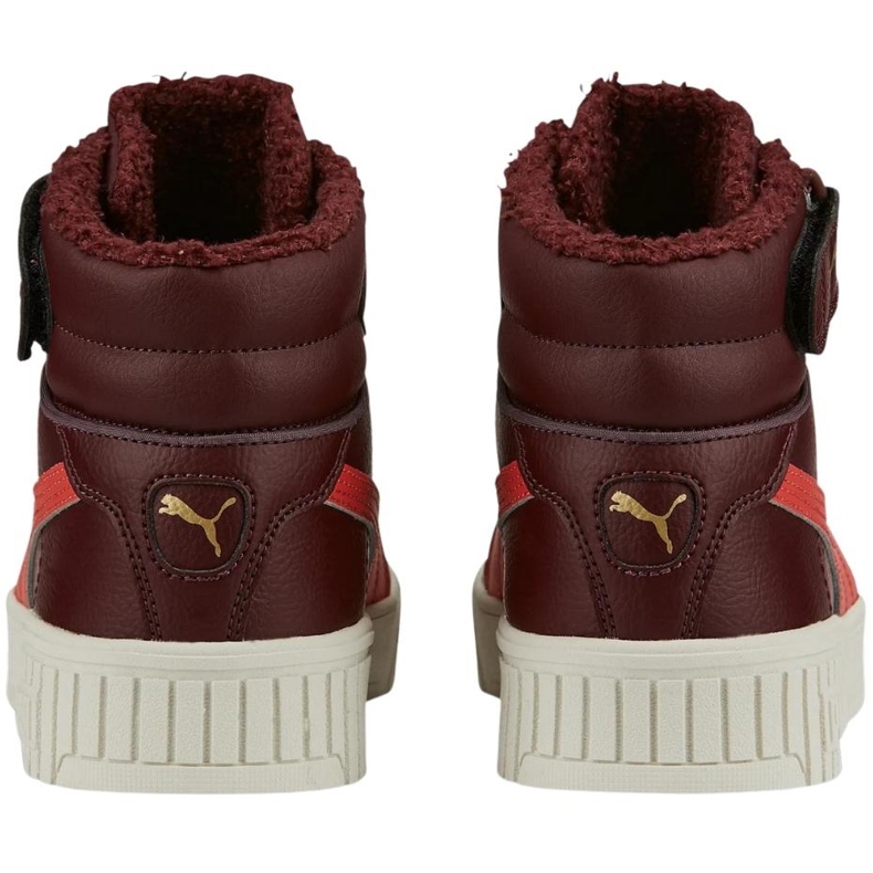 Zapatos para niños Puma Carina 2.0 Mid Wtr Jr burdeos 387380 02 rojo