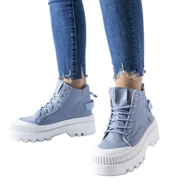 Zapatillas con plataforma Grotta en azul