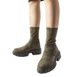 Botín slip-on Montefusco ante ecológico verde