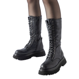 Botas altas negras con aislamiento de Upton negro