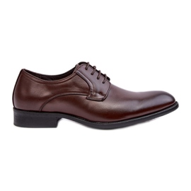 Zapatos de piel para hombre Harene marrón oscuro