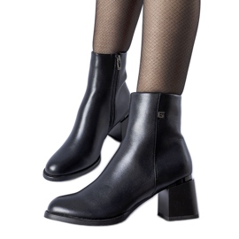 Botines de tacón Fleurette aislantes negros