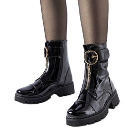 Botas Classe con aislamiento de charol negro
