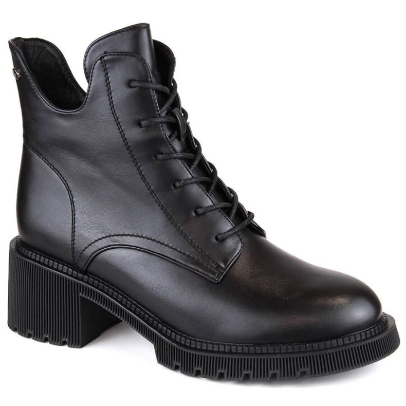Filippo W PAW489 botines aislantes con cordones y cremallera, negro