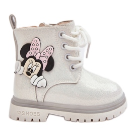 Botas Cálidas Infantiles Minnie Mouse Blanco Tarmi
