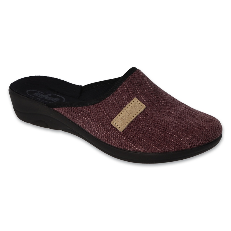 Pantuflas de mujer befado 552D020, burdeos rojo