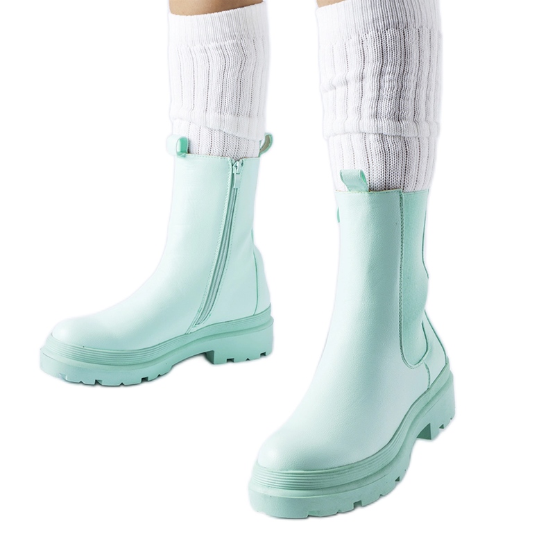 Botines Bethesda verde claro ligeramente aislantes