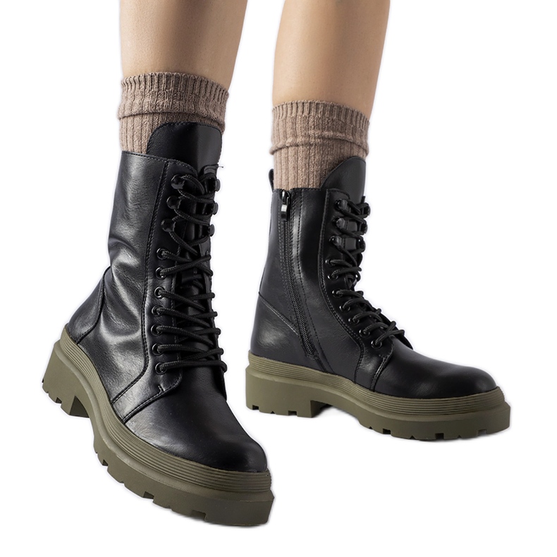 Zapatillas negras con suela Quennie de colores. negro Zapatillas negras con suela Quennie de colores. negro