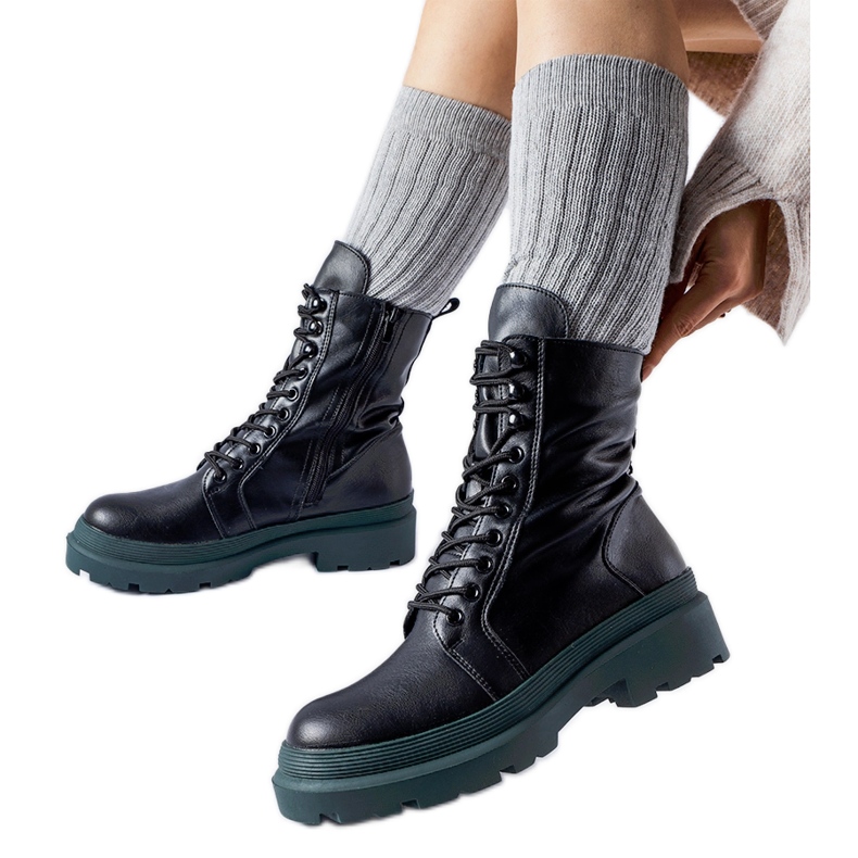 Zapatillas negras con suela Quennie de colores. negro Zapatillas negras con suela Quennie de colores. negro