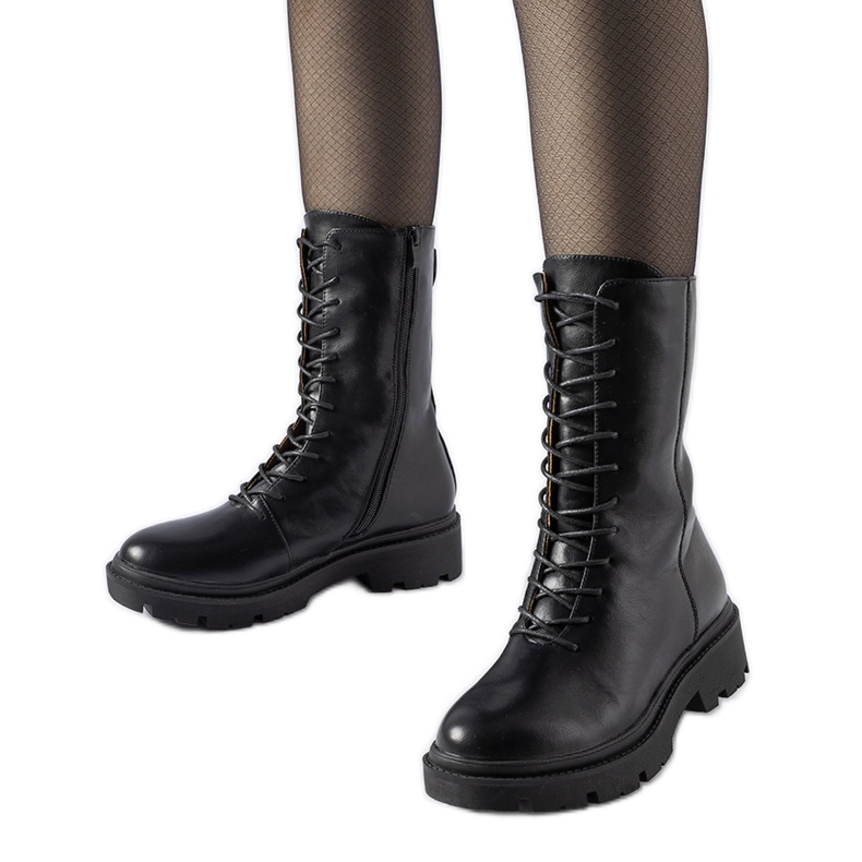 Botas de trabajo Michel negras con cordones negro Botas de trabajo Michel negras con cordones negro