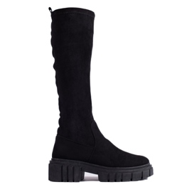 Botas sin cordones Shelovet de ante negro
