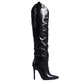 Botas de mujer Shelovet de tacón en color negro