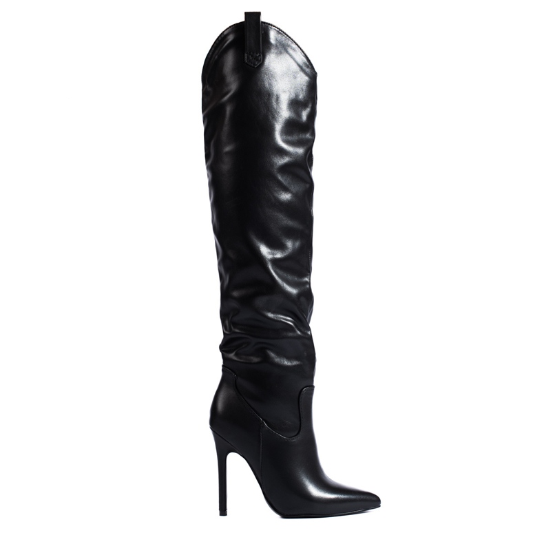Botas de mujer Shelovet de tacón en color negro