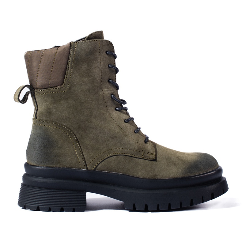 Botas trabajadoras de mujer Shelovet verde oscuro
