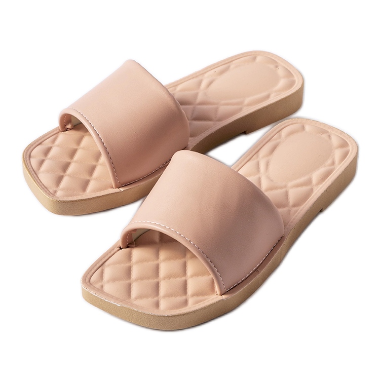 Chanclas Chatigny de goma rosa blanco