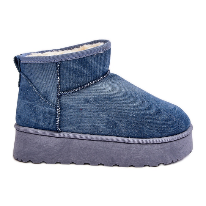 Botas de nieve de mujer Margella azul con plataforma con purpurina Botas de nieve de mujer Margella azul con plataforma con purpurina