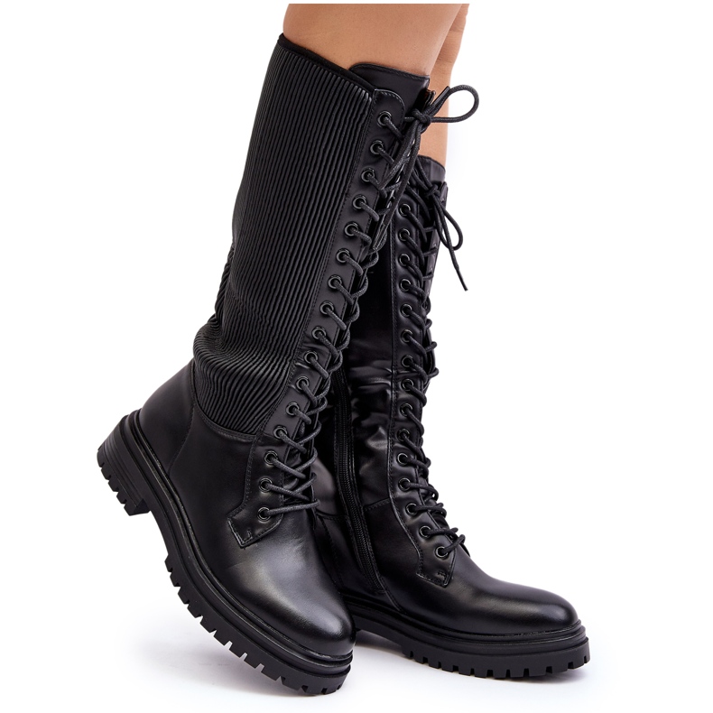 Botas por encima de la rodilla, negro Idandrou