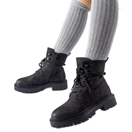 Botas planas negras con protector Brattle negro
