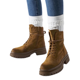 Botas marrones con puntera desgastada de Vadnais marrón