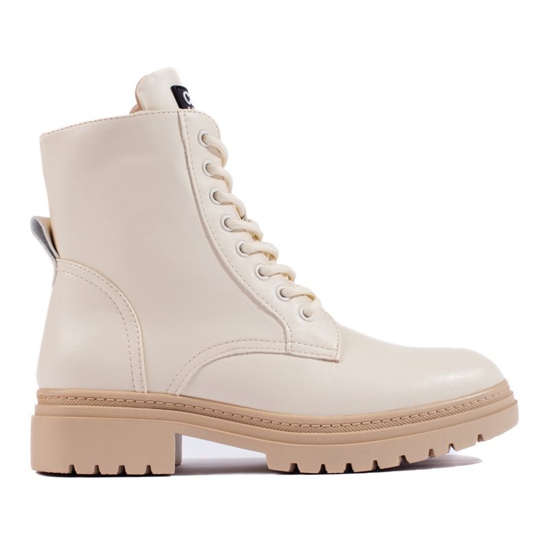 W. Potocki Pantalón obrero de mujer beige de Potocki W. Potocki Pantalón obrero de mujer beige de Potocki