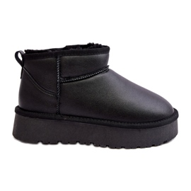 Botas de Nieve Mujer Piel Plataforma Negro Loreley