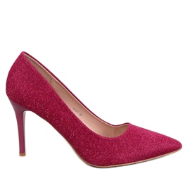 Tacones irisados ​​de mujer Maineri Fucsia Roes rosado