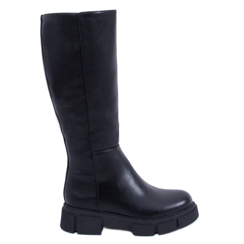 Botas de mujer con suela gruesa Baker Black negro