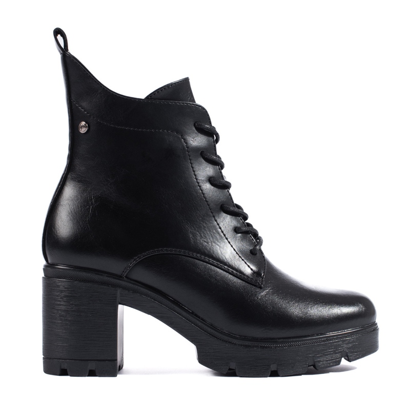W. Potocki Botines negros con cordones de Potocki