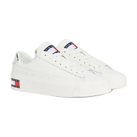 Zapatillas Tommy Hilfiger Vulc Lealther Plat Lc M EN0EN02284YBL blanco