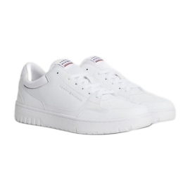 Tommy Hilfiger Basket Core Leather M Zapatos FM0FM04727YBS blanco