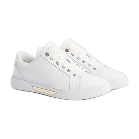 Tommy Hilfiger Golden Hw Court Sneaker W Calzado FW0FW075600K7 blanco Tommy Hilfiger Golden Hw Court Sneaker W Calzado FW0FW075600K7 blanco